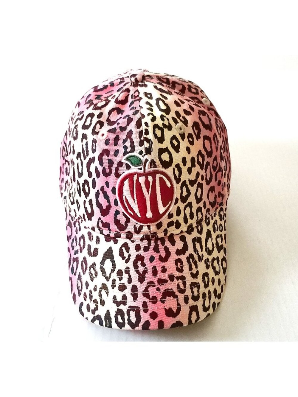 Coney Island Picnic Cheetah Print Embroidered NYC Baseball Cap Hat OS UNISEX NEW